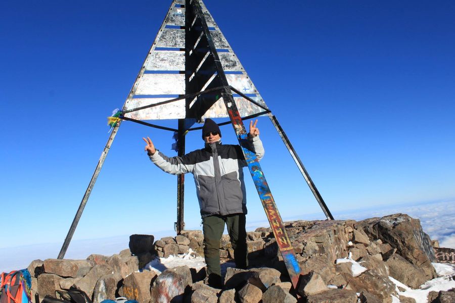 Bruno Alegi sul TOUBKAL 4167 mt